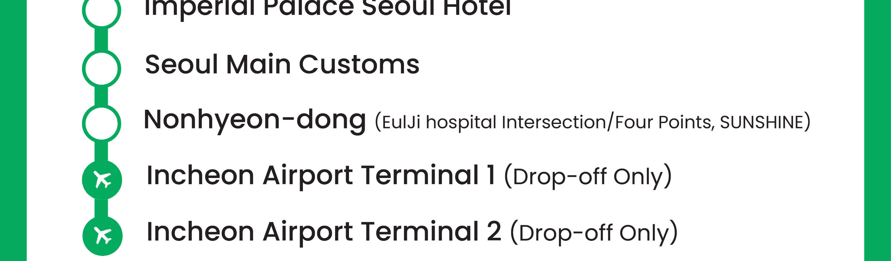 Bas Lapangan Terbang Incheon - Seoul oleh K-Limousine