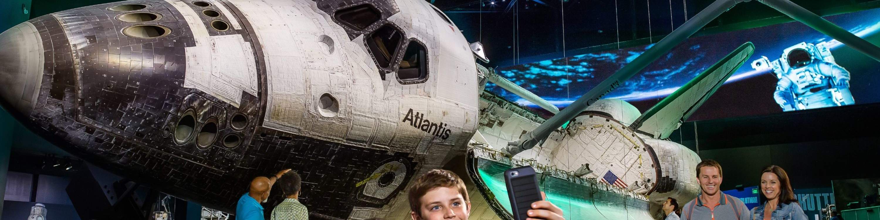 Don't forget to capture a memorable photo with Space Shuttle Atlantis