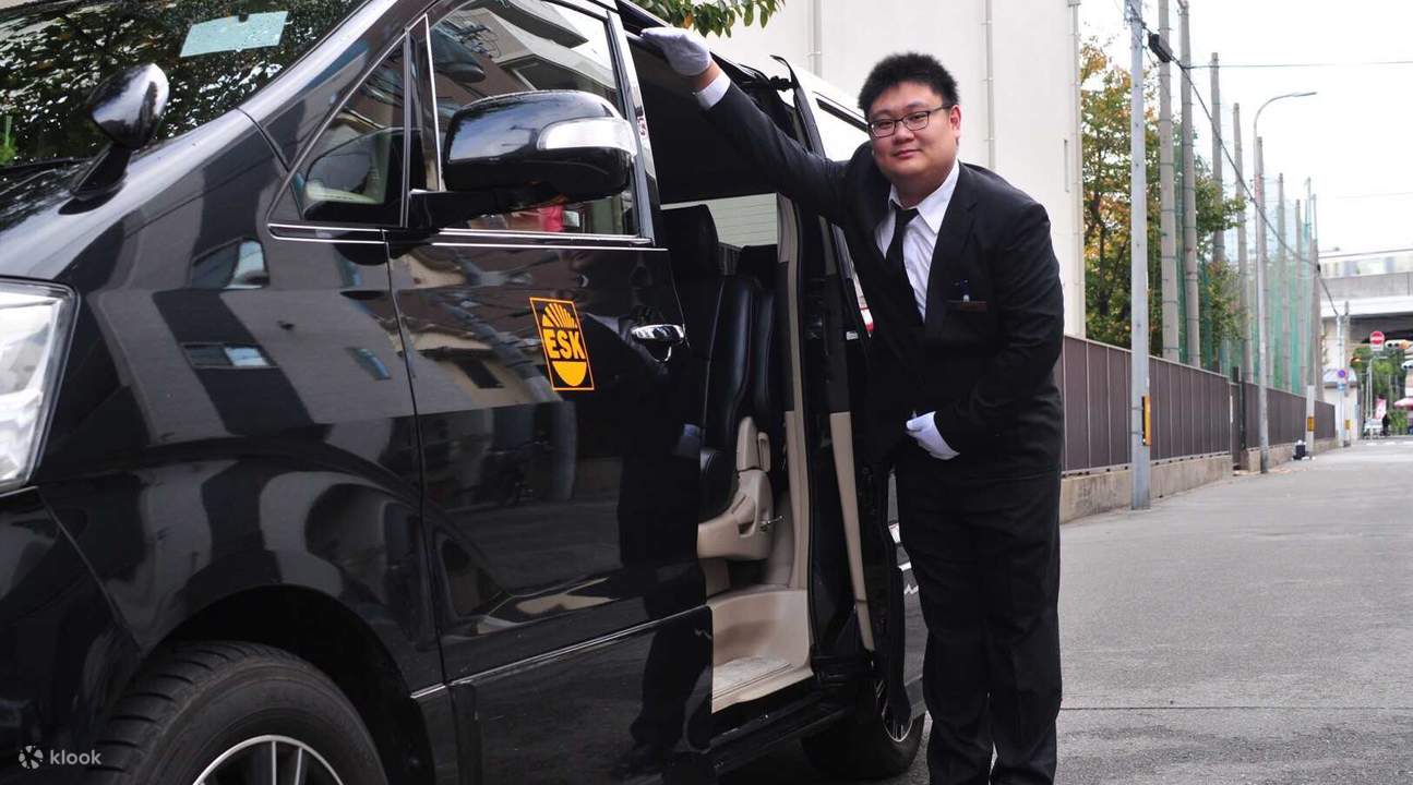 black van and driver in japan