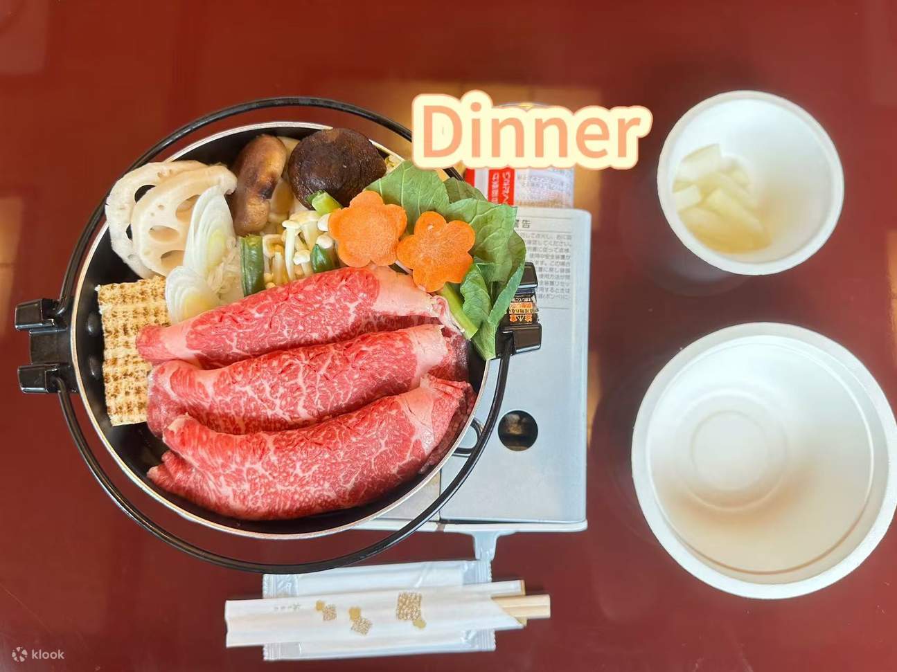 Japanese Sukiyaki (beef/pork)